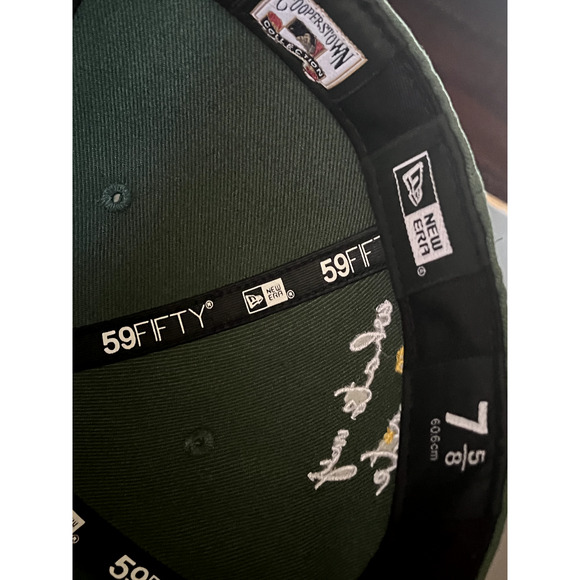 New Era San Francisco Giants Hat Oakland A's Green and Yellow Battle of the Bay - Picture 7 of 7